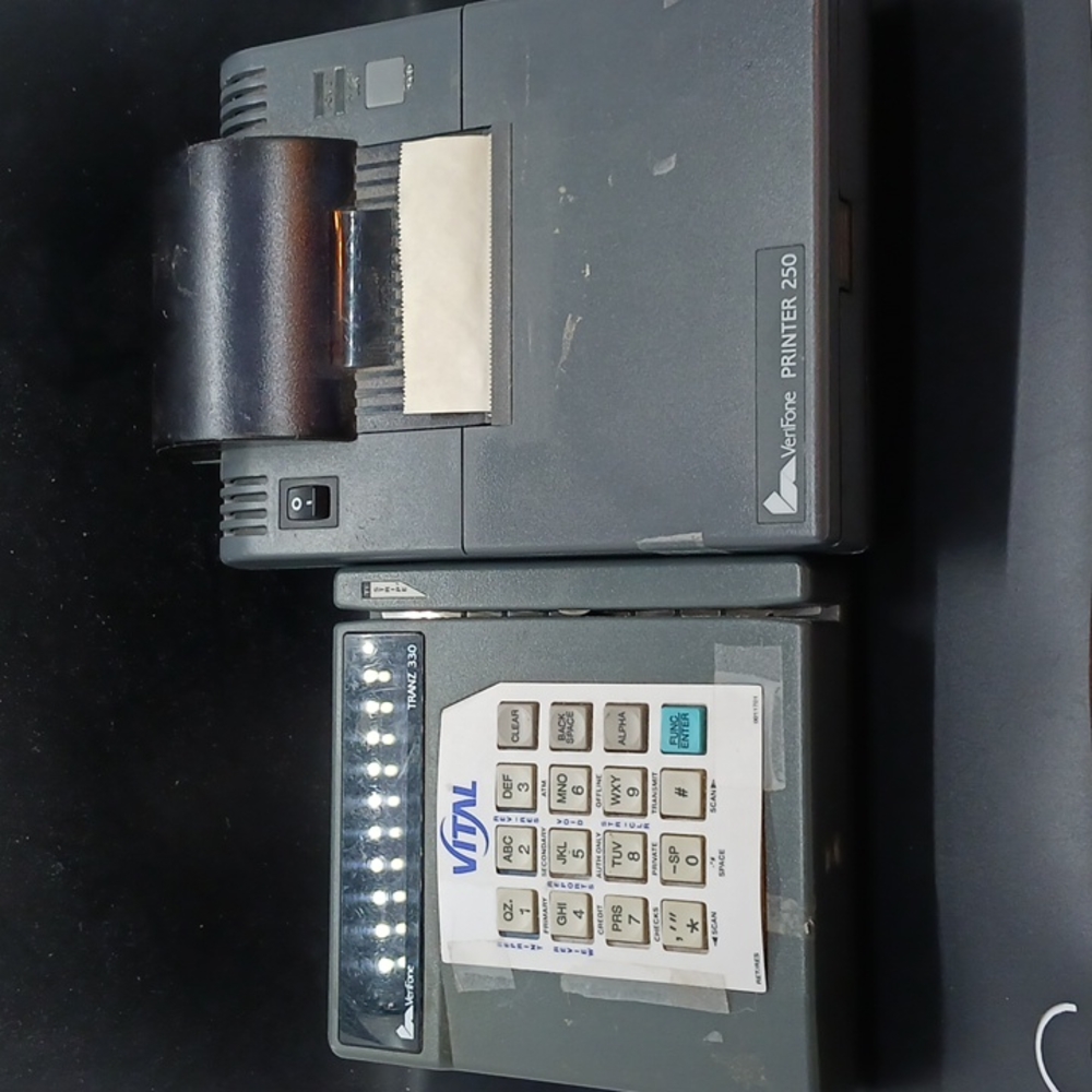 Verifone Printer 250 and Tranz 330 Verifone Vital Credit Card Reader